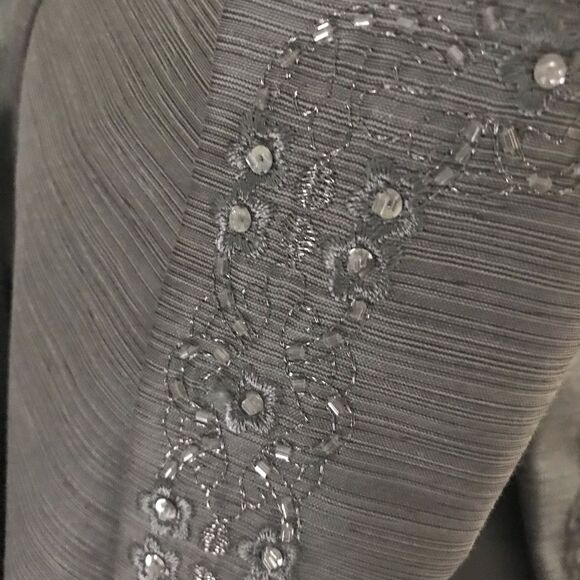 Kasper Skirt Suit Women's Size 6 Silver Metallic 2-Piece Set Skirt & Blazer NWT - Picture 7 of 15